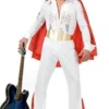 Charades Rhinestone Rockstar Jumpsuit W/ Cape Plus Decades 1 Charades Rhinestone Rockstar Jumpsuit W/ Cape Plus Decades