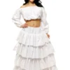 Charades Petticoat-Poly Cotton White