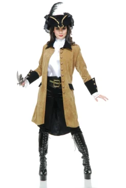 Charades Elegant Pirate Woman Coat Pirate & Medieval/Renaissance