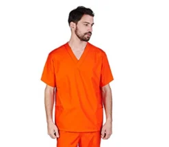 M&M Scrubs Uniforms & Occupations Scrub Top Orange
