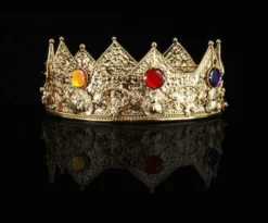 Elope Crowns & Tiaras Crown Gold Hdliner 7.5'' Dim Peacocks