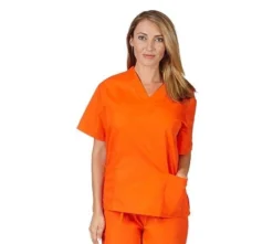 M&M Scrubs Uniforms & Occupations Scrub Top Orange