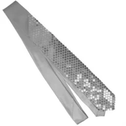 Jacobson Hat Co. Tie Sequined Silver Men's Formalwear Accessories