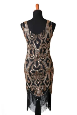 Western Fashion Flapper Art Deco Gold Decades