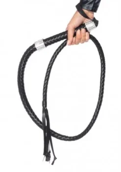 Leg Avenue Faux Leather Whip W-Rhinestones
