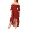 Leg Avenue Peasant Dress Rust