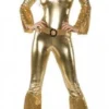 Underwraps Decades Hot Pants Jumpsuit Gold