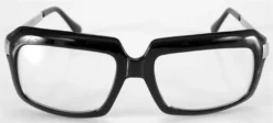 Morris 80'S Scratcher Black Clear Lenses Glasses & Sunglasses