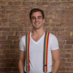 Jackster Inc Suspenders 50" Rainbow