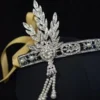 Sunnywood Decades Rhinestone Flapper Tiara Silver 2 Sunnywood Decades Rhinestone Flapper Tiara Silver
