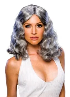 Rubies Grey & White Flowing Grey