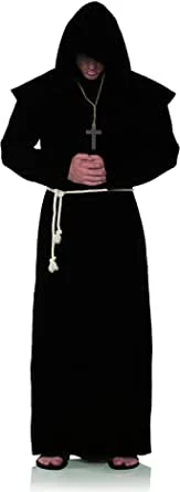 Underwraps Monk Robe Black Religious & Historical