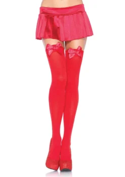 Leg Avenue Thigh Hi With Bow In 3 Colors Hosiery & Lingerie 7 Leg Avenue Thigh Hi With Bow In 3 Colors Hosiery & Lingerie