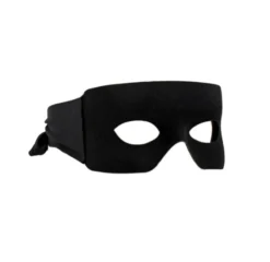 Western Fashion Burglar Mask Black