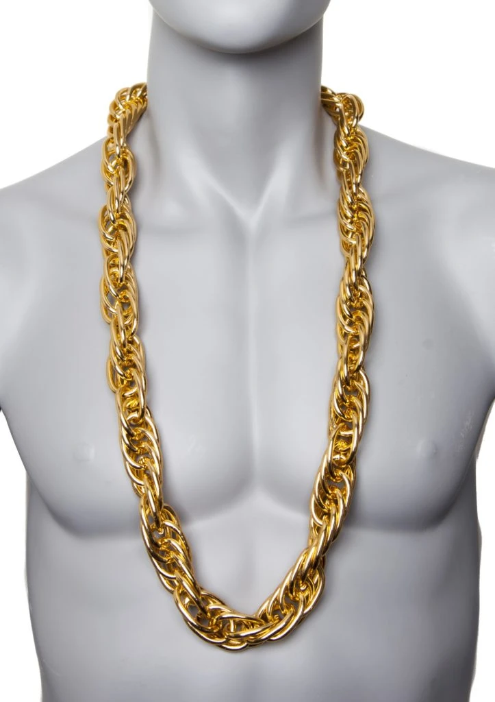 Western Fashion Pimp Rope Chain Necklace 4 Western Fashion Pimp Rope Chain Necklace