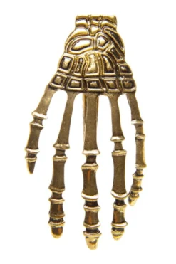 Western Fashion Antique Gold Skeleton Hand Hairclip Body Jewelry & Brooches