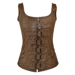 Vance Leather Corsets & Corset Dresses Corset Leather 6 Buckle Zipfront Tank 8 Vance Leather Corsets & Corset Dresses Corset Leather 6 Buckle Zipfront Tank