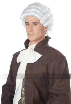 California Costumes Colonial Wig Grey & White