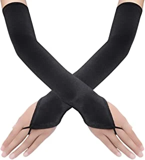 Burleska USA Mitts Black Satin Gloves 3 Burleska USA Mitts Black Satin Gloves