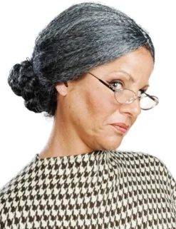 Alicia International Old Lady Wig Grey & White