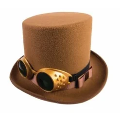 Loftus International Steampunk Top Hat With Goggles Steampunk & Victorian