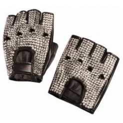 Forum Novelty Glove Biker Rhinestone