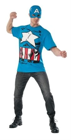 Rubies Superheroes & Villains Captain America Comic T-Shirt