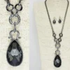 Good Feelings Hematite/Black Diamond, Crystal Long Necklace
