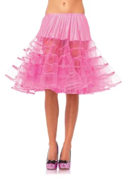 Leg Avenue Petticoat Knee-Length Hot Pink