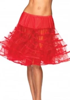 Leg Avenue Bustles & Crinolines Petticoat Knee-Length Red