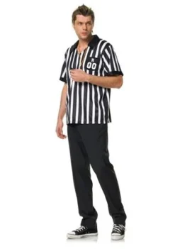 Leg Avenue 2PC Men's Referee Shirt W-Whistle Uniforms & Occupations