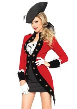 Leg Avenue Rebel Red Coat Pirate & Medieval/Renaissance