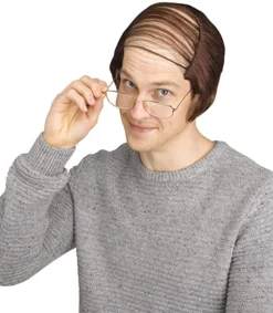 Fun World Old Man "Comb Over" Wig Grey & White