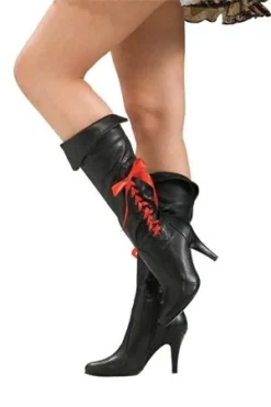 Rubies Women's Shoes Boot Ladies Pirate Black