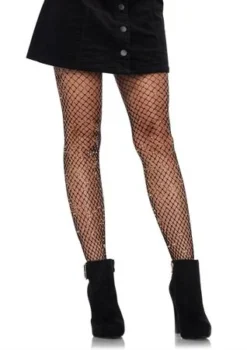 Leg Avenue Fishnet Shimmer Net Gold