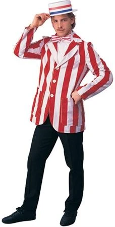 Rubies Roaring 20S Blazer Red-WHT Striped