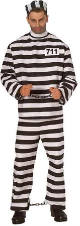 Rubies Uniforms & Occupations Prisoner Man Striped