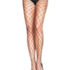 Leg Avenue Hosiery & Lingerie Black Fence Net Pantyhose 2 Leg Avenue Hosiery & Lingerie Black Fence Net Pantyhose