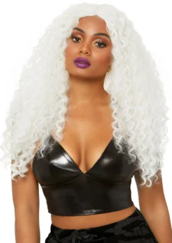 Leg Avenue 29" Long Curly Wig. Black