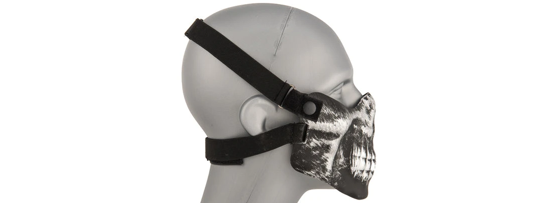 UK Arms SKULL HALF-FACE MASK (SILVER & BLACK) Masquerade Masks 3 UK Arms SKULL HALF-FACE MASK (SILVER & BLACK) Masquerade Masks
