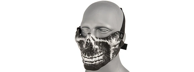 UK Arms SKULL HALF-FACE MASK (SILVER & BLACK) Masquerade Masks 4 UK Arms SKULL HALF-FACE MASK (SILVER & BLACK) Masquerade Masks