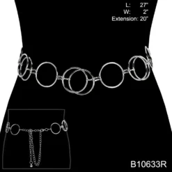 Ceci Jewelry, Inc. Belt Chain Double Circles