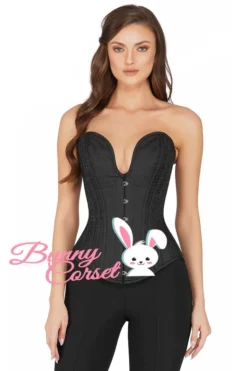 The Corset Company Corset Overbust Brocade Black