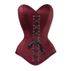 Corset Factory Corset Overbust Felix Burgundy W/Hip Gores