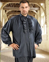 Pirate Dressing Shirt Medieval Ruffle Pirate & Medieval/Renaissance