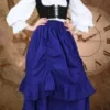 Pirate Dressing Renaissance Skirt Blue Steampunk & Victorian 1 Pirate Dressing Renaissance Skirt Blue Steampunk & Victorian
