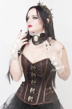 The Corset Company Overbust Corset Brown Steampunk