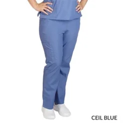 M&M Scrubs Uniforms & Occupations Scrub Bottoms Ceil Blue