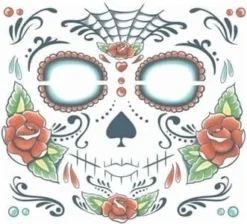 Tinsley Transfers Sugar Skull Tattoos & Tattoo Effects