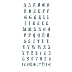 Tinsley Transfers Knuckles Old English Tattoos & Tattoo Effects